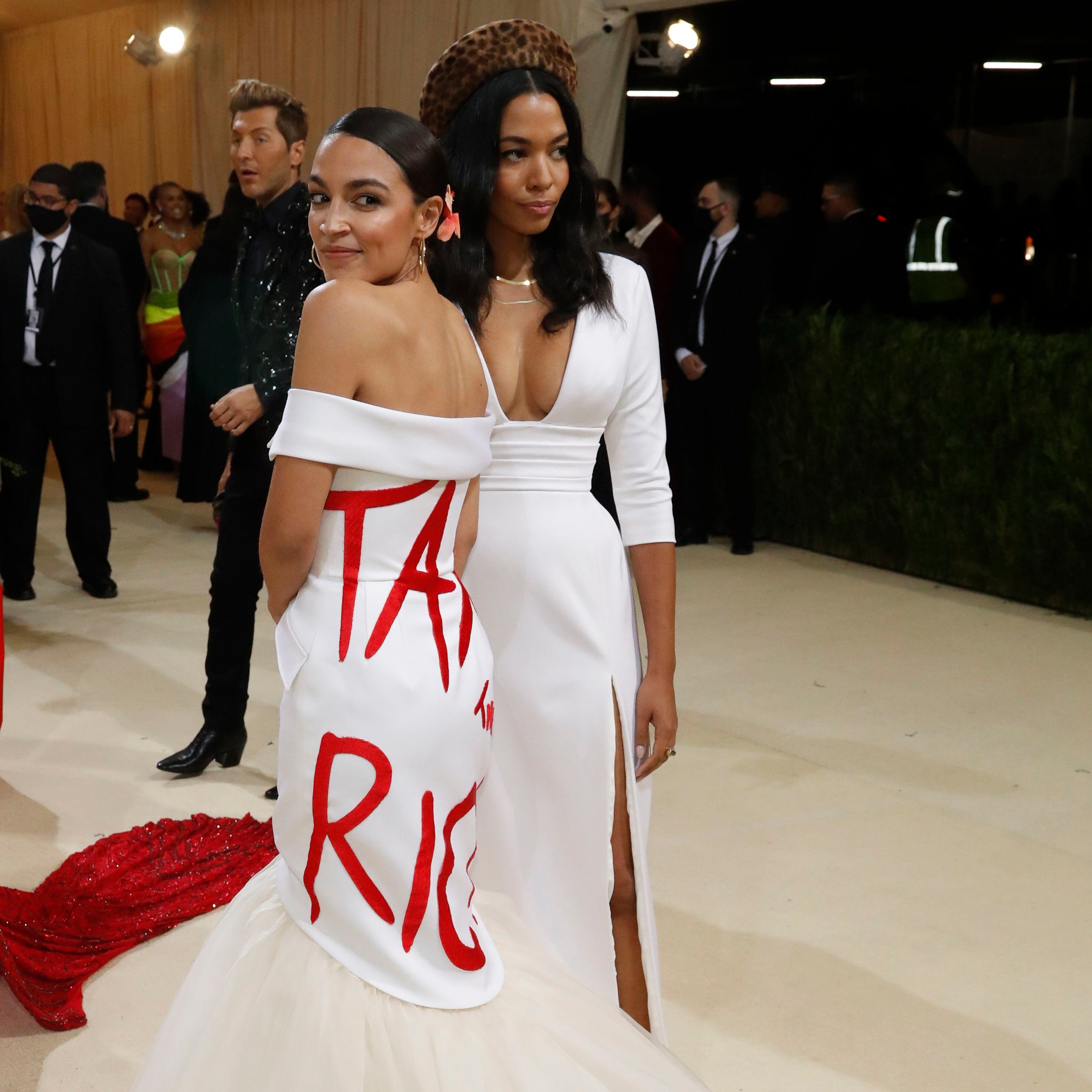 aoc sheer dress Editorial: AOC's Tax the Rich dress doesn't wear well