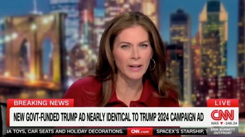 Erin Burnett calls out Donald Trump on CNN.