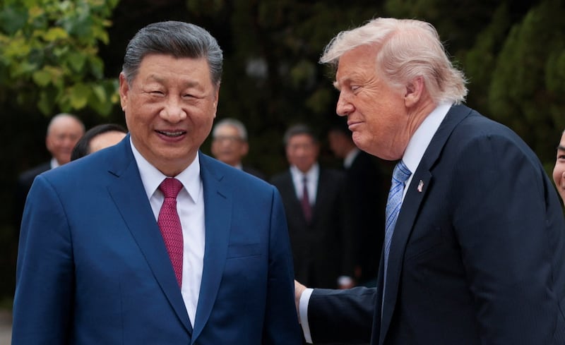Trump and Xi in Beijing