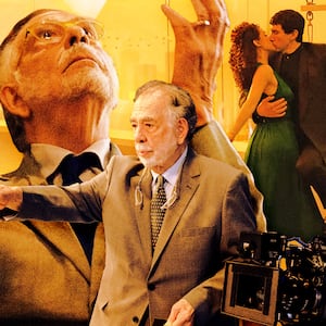 A photoillustration of Francis Ford Coppola in Megadoc.