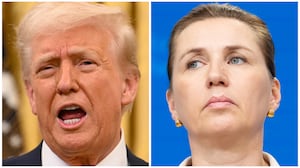 Donald Trump-Mette Frederiksen