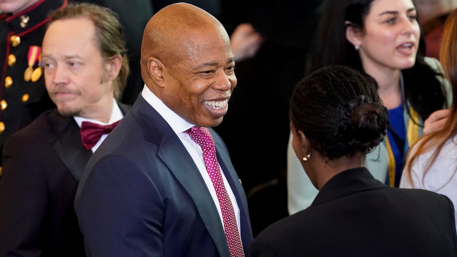 Eric Adams arrives prior to the inauguration of President-elect Donald Trump.