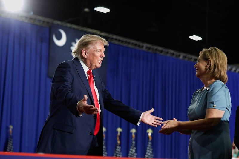 Trump campaigned for Graham in Myrtle Beach last Friday.