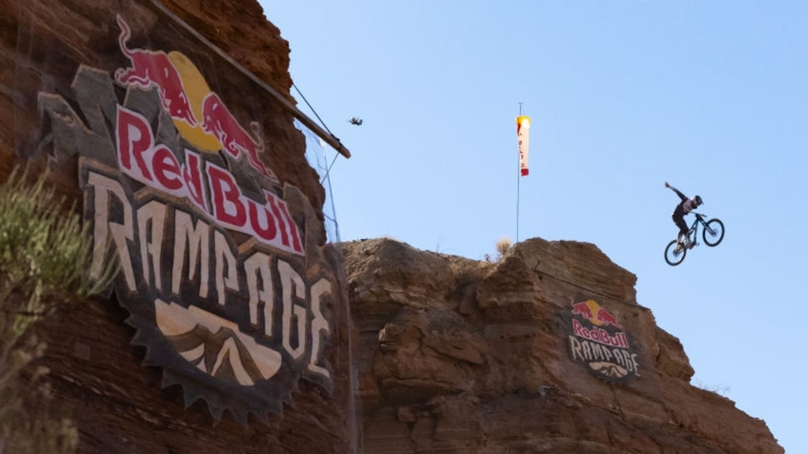 Adolf Silva of Spain competes at Red Bull Rampage on October 12, 2024 in Virgin, Utah.