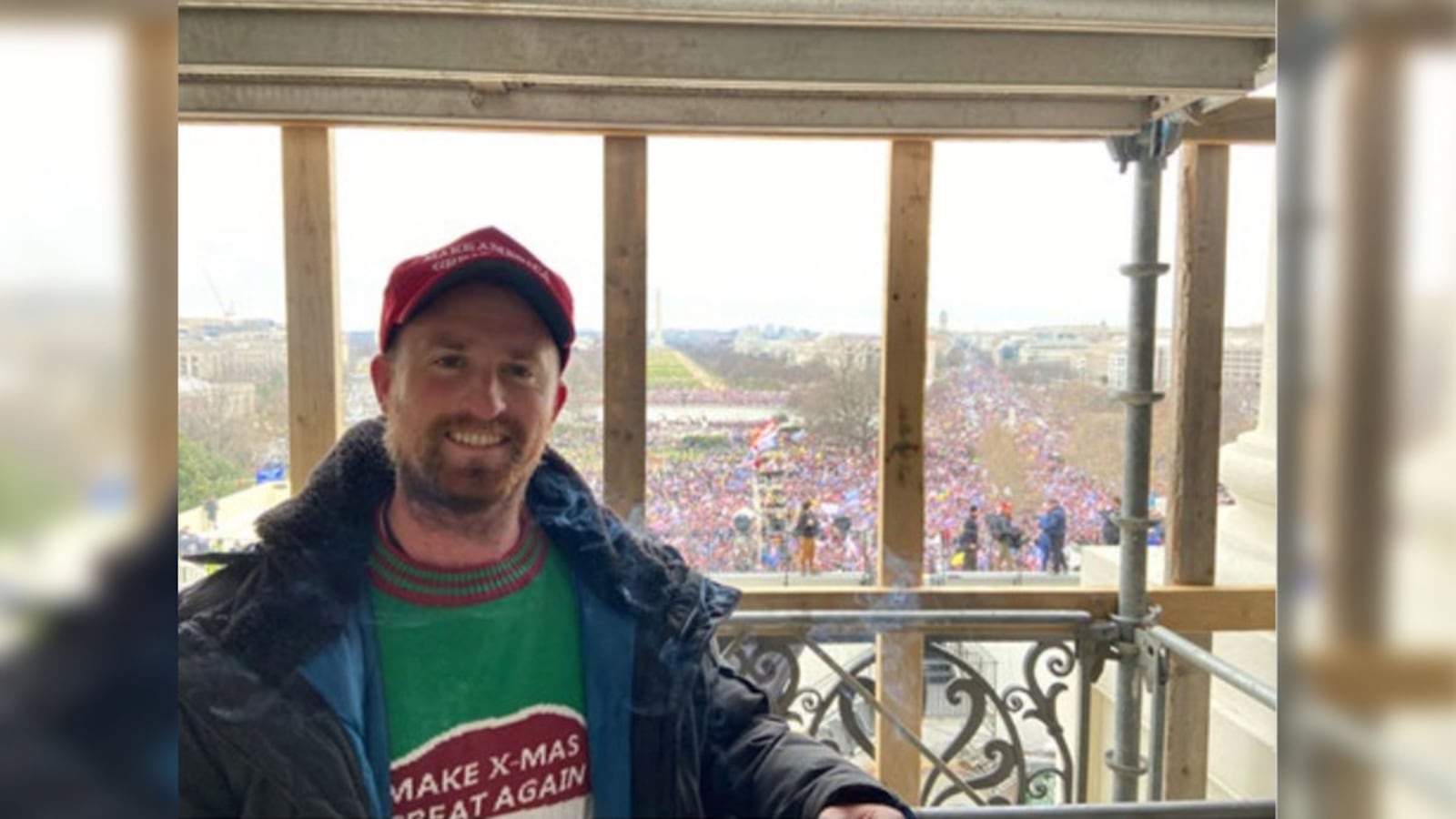 Photograph of Patrick Alonzo Stedman at the US Capitol on January 6, 2021.