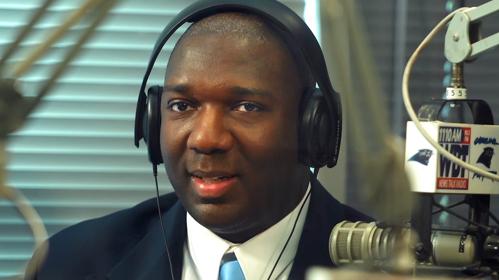 U.S. Senate candidate from South Carolina Alvin Greene takes part in an interview on WBT Radio on Monday, August 30, 2010, in Charlotte, North Carolina.