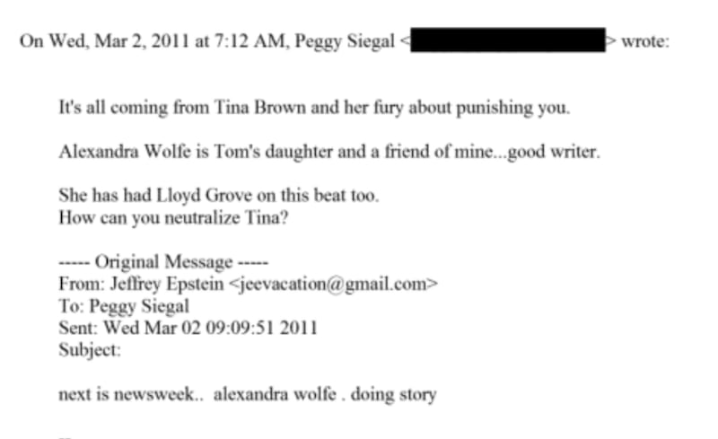 Siegal & Epstein exchange