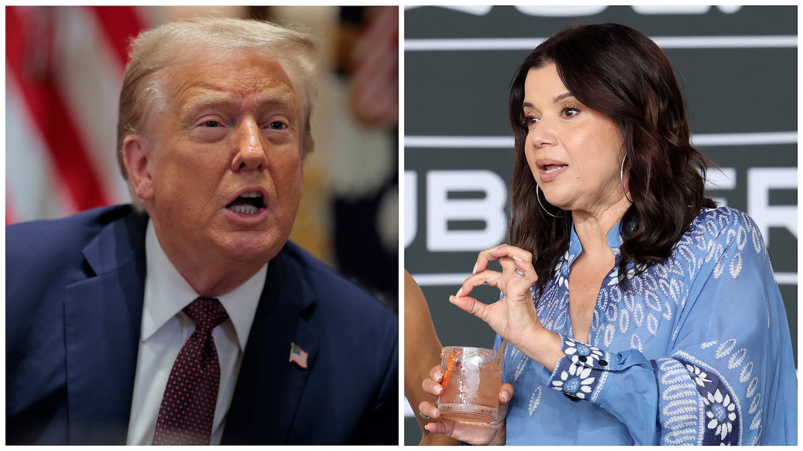 Ana Navarro and Donald Trump