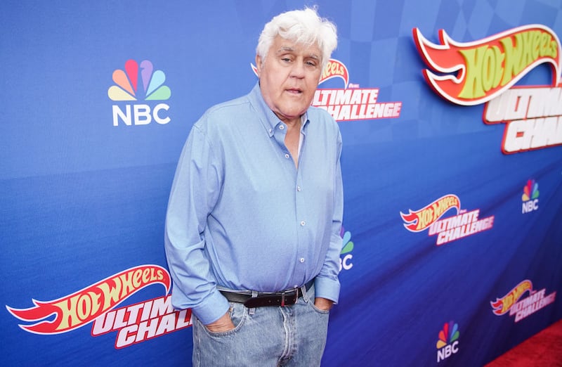 Jay Leno attends Press Event For NBC's "Hot Wheels: Ultimate Challenge at The Zimmerman Automobile Driving Museum on May 20, 2023 in El Segundo, California. (Photo by Andrew J Cunningham/Getty Images)
