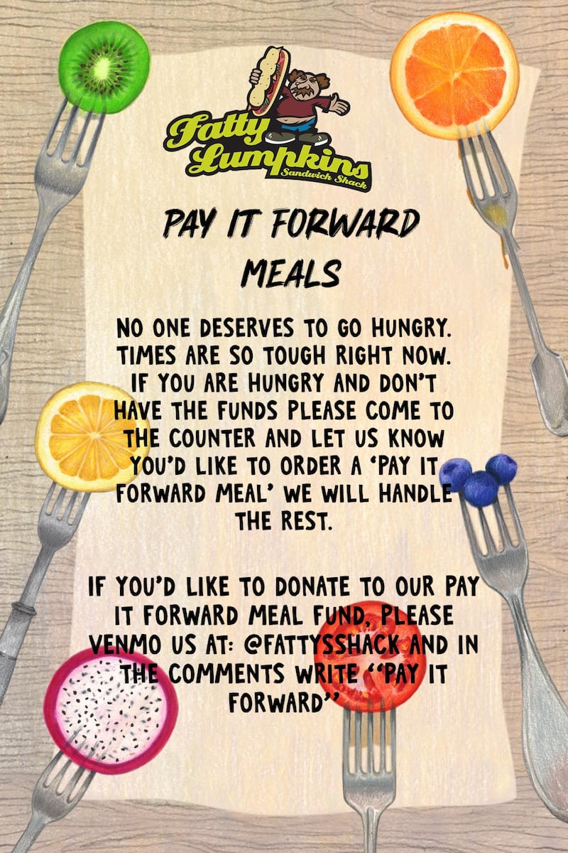 Fatty Lumkins Facebook post