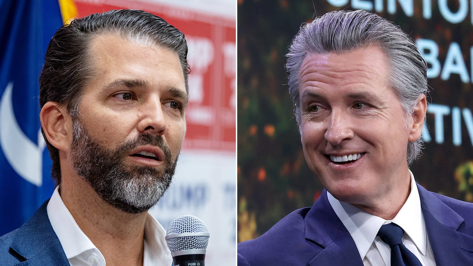 Donald Trump Jr. and Gavin Newsom