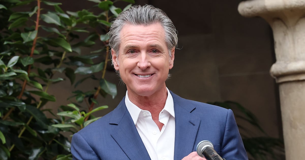 Newsom Trolls Trump Over His Tacky New White House Sign