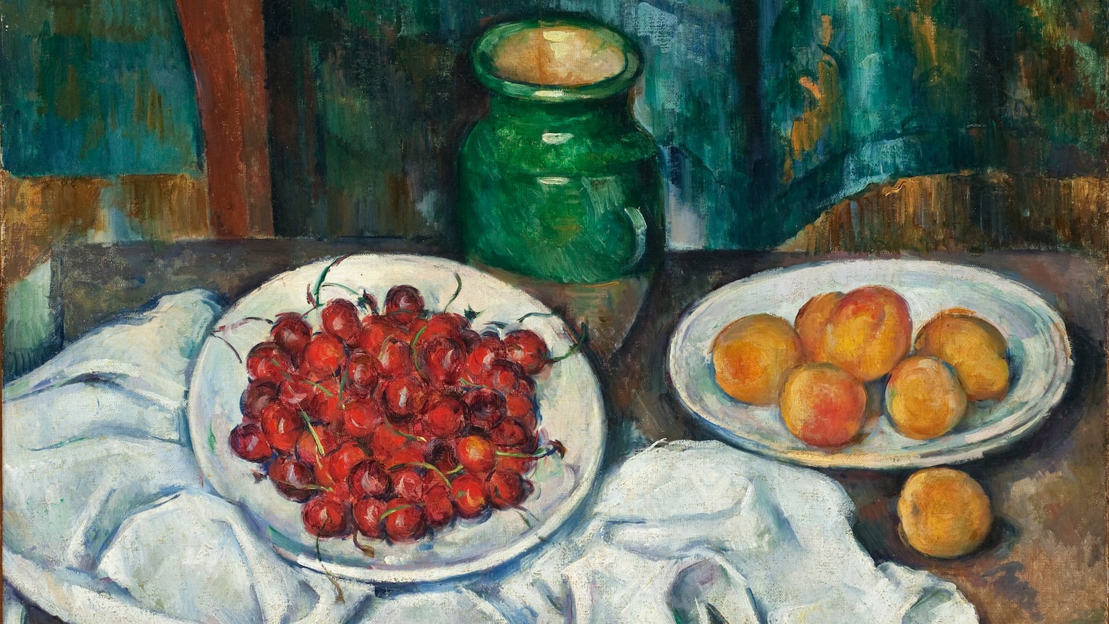 Still Life With Cherries And Peaches, 1885-1887. Found in the collection of the Los Angeles County Museum of Art.