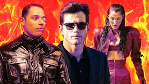 A photo illustration of Ashton Kutcher, Philippe Antonello, and Bella Hadid.