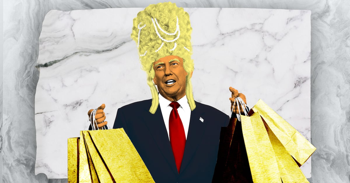 Billionaire Trump Goes on Bonkers Tacky Shopping Spree at Roadside Warehouse