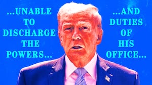 A photo illustration of Donald Trump.