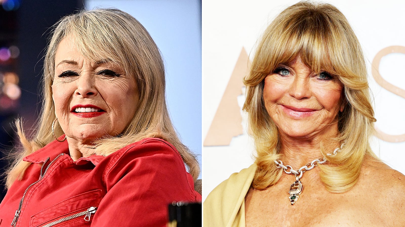 Roseanne Barr and Goldie Hawn.