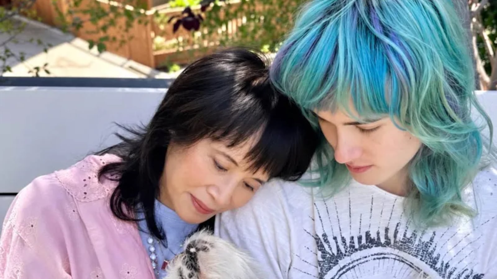 Lauren Tom and Daughter