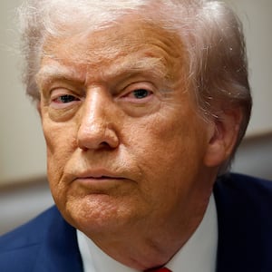 WASHINGTON, DC - OCTOBER 14: U.S. President Donald Trump speaks during a meeting with President of Argentina Javier Milei in the Cabinet Room at the White House on October 14, 2025 in Washington, DC. Trump is hosting Milei for a working lunch days after the U.S. Treasury finalized a $20 billion currency swap framework with Argentina in an effort to help stabilize its economy. (Photo by Kevin Dietsch/Getty Images)