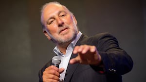Brian Houston speaks on stage during the Hillsong Atlanta grand opening at Hillsong Atlanta on June 06, 2021 in Atlanta, Georgia.