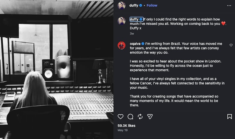 Duffy/Instagram