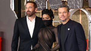 Ben Affleck, Teyana Taylor, and Matt Damon attend Netflix's "The Rip" New York Premiere