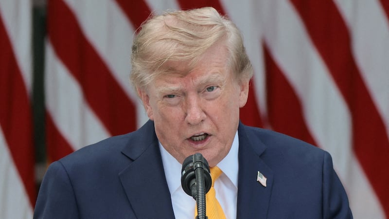 FILE PHOTO: U.S. President Donald Trump speaks as he hosts a back-to-school-themed event to highlight his administration's education policies, in the Rose Garden at the White House in Washington, D.C., U.S., August 24, 2026. REUTERS/Jonathan Ernst/File Photo