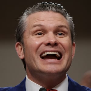 Pete Hegseth speaks during a Senate Armed Services confirmation hearing on Capitol Hill on January 14, 2025 in Washington, DC.