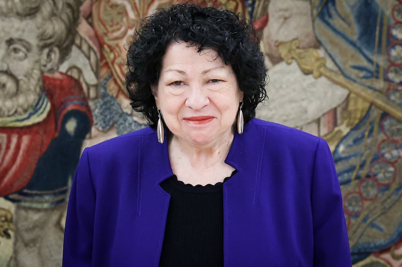 Sonia Sotomayor, Associate Justice of The Supreme Court of the United States at Zarzuela Palace on March 04, 2024 in Madrid, Spain.