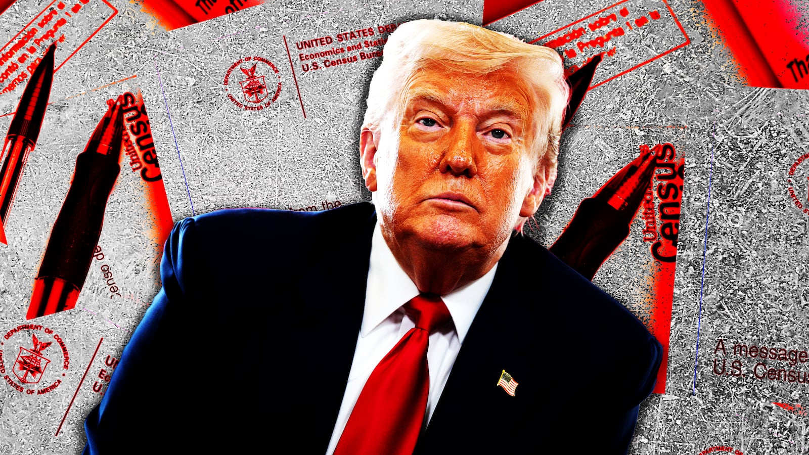 Donald Trump, Census illustration