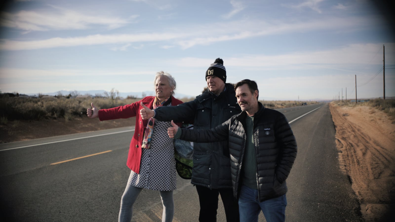 A photo still of Harper Steele, Will Ferrell, and Will Forte in 'Will & Harper'