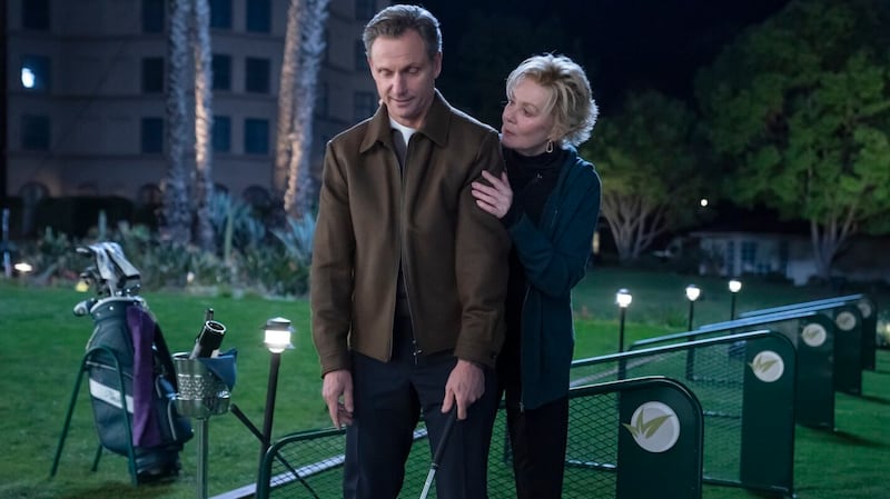 Tony Goldwyn and Jean Smart in "Hacks"