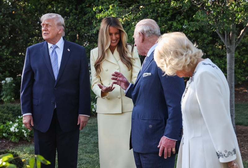 donald trump melania queen camilla king charles