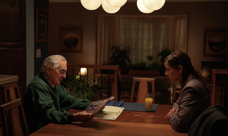 Robert De Niro and Michelle Monaghan in The Whisper Man