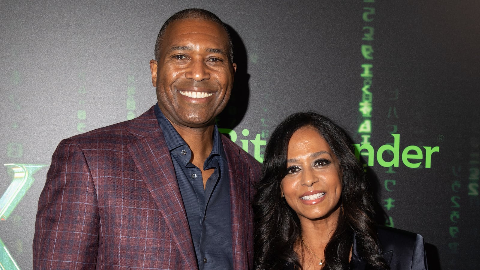 Tony West and Maya Harris attend The Matrix Resurrections Red Carpet U.S. Premiere Screening