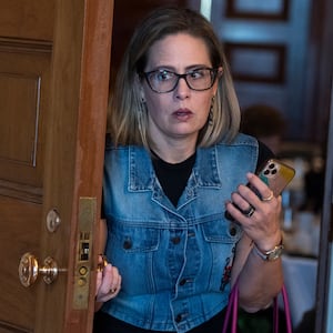 Former Sen. Kyrsten Sinema.