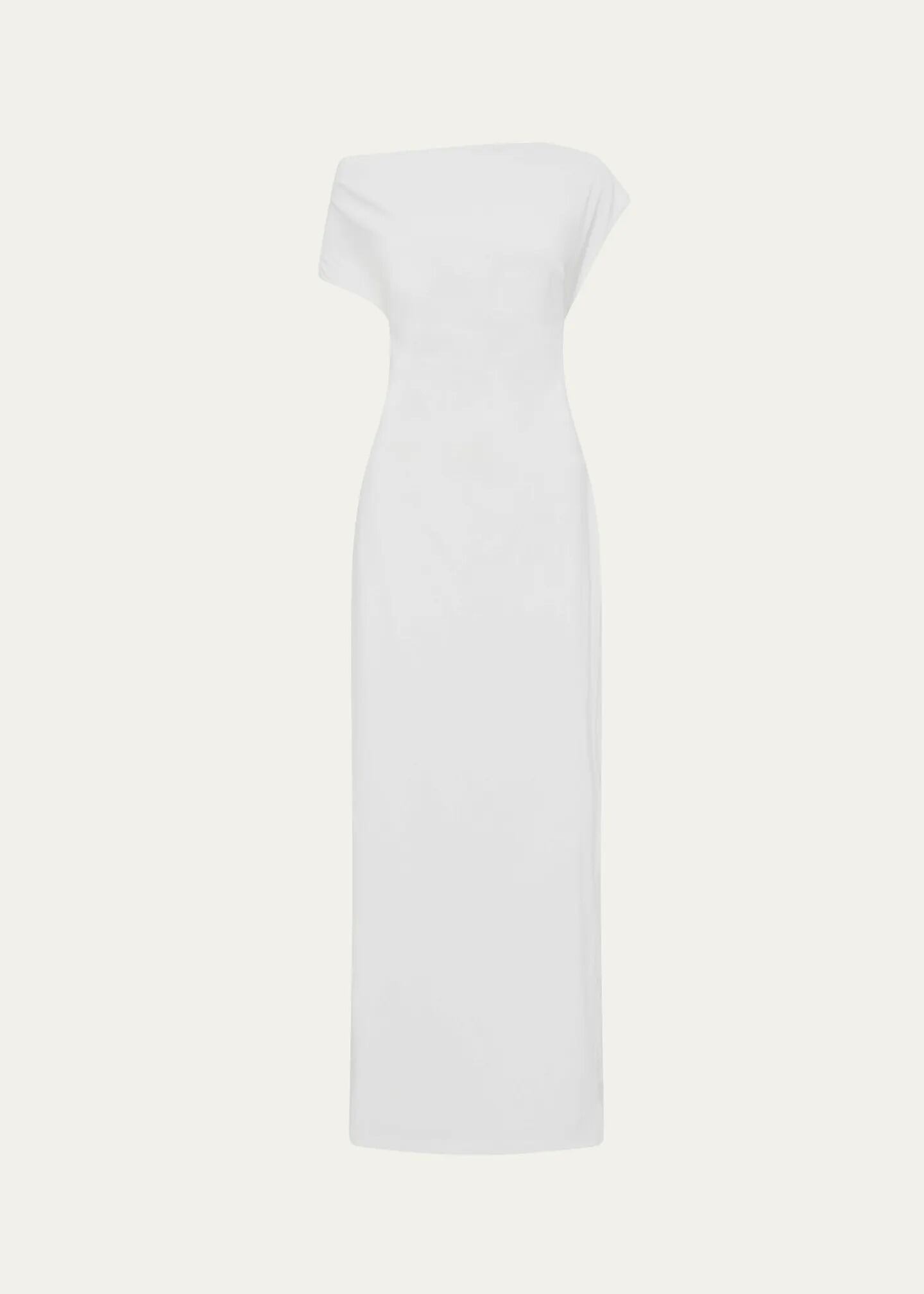 St. Agni Asymmetric Off-The-Shoulder Maxi Dress on Bergdorf Goodman website