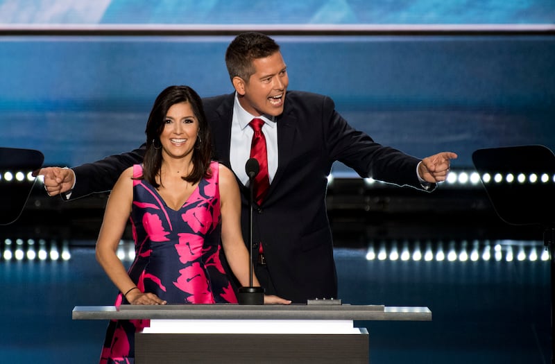 Sean Duffy, R-Wisc., and his wife, Rachel Campos-Duffy