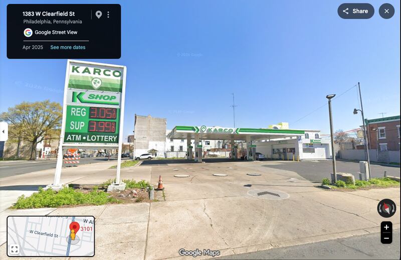 gas station freedom fuel price philadelphia