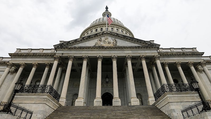 The United States Capitol building is seen in Washington D.C., United States, on September 24, 2025. (Photo by Yasin Ozturk/Anadolu via Getty Images)