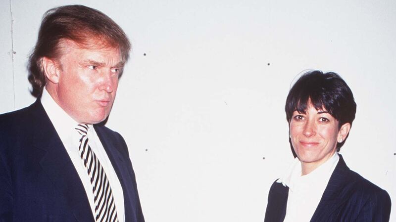Donald Trump and Ghislaine Maxwell