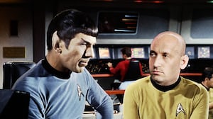 Stephen Miller as Captain Kirk on "Star Trek"