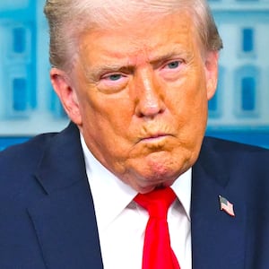 President Donald Trump speaks during a briefing in the Brady Briefing Room of the White House in Washington, DC, on January 20, 2026.