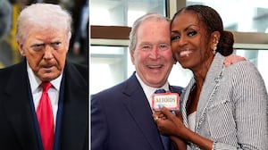 Donald Trump, George W Bush, Michelle Obama