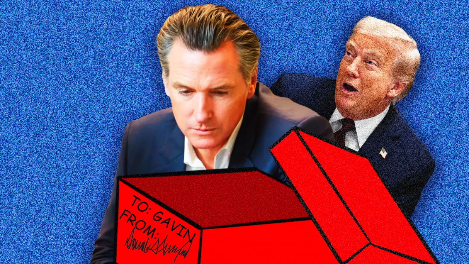 Gavin Newsom, Donald Trump