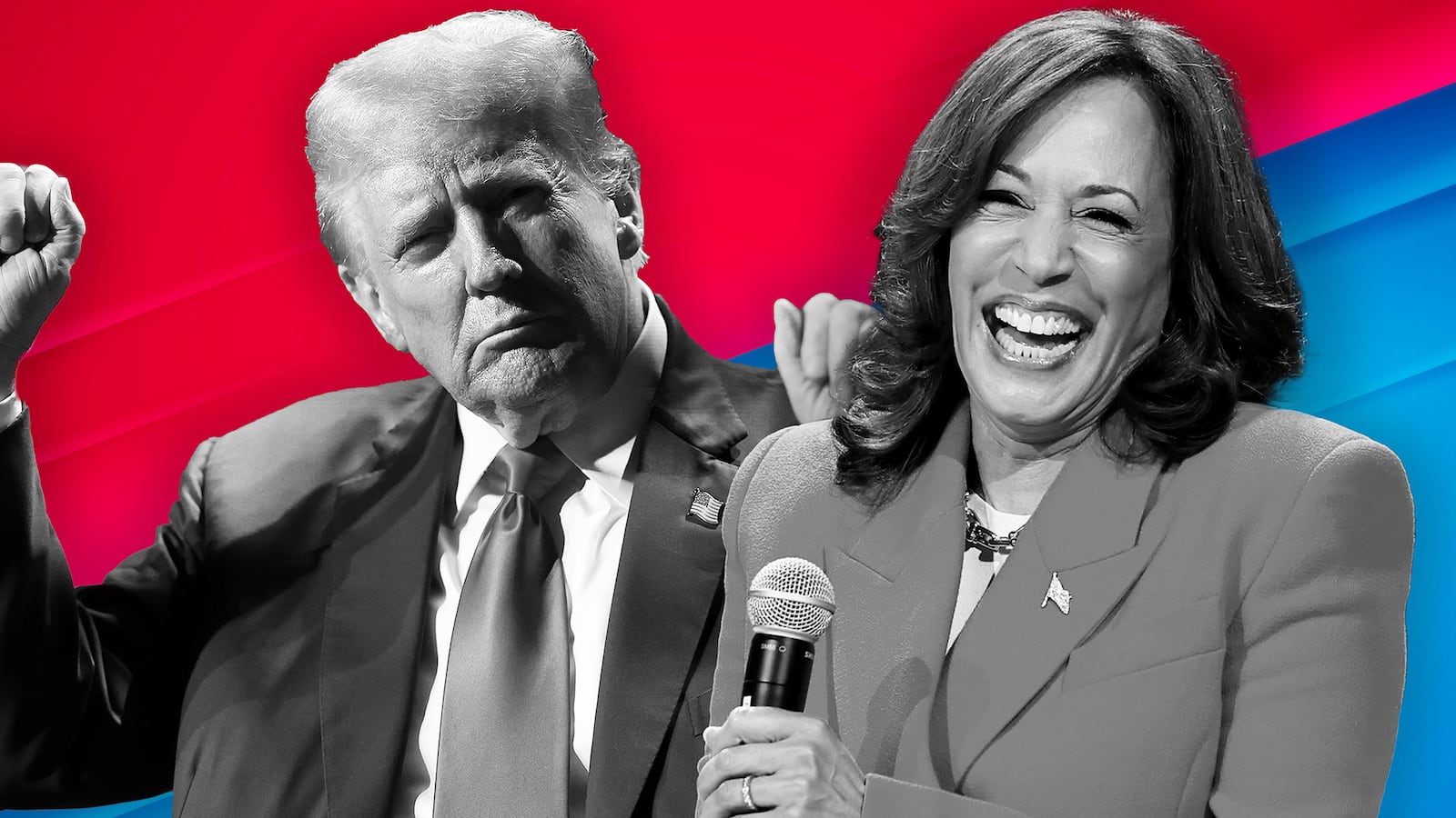 Donald Trump, Kamala Harris