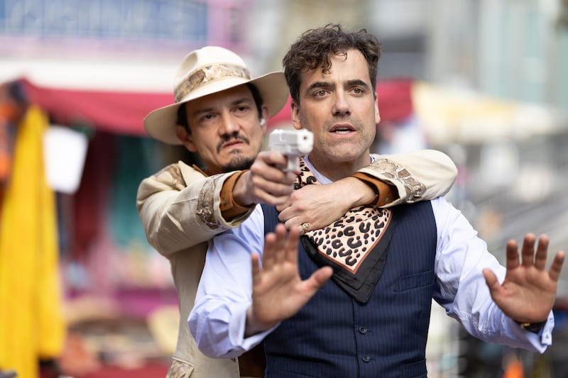 Sebastian Armesto as The Cuban and Daniel Ings as Sam.