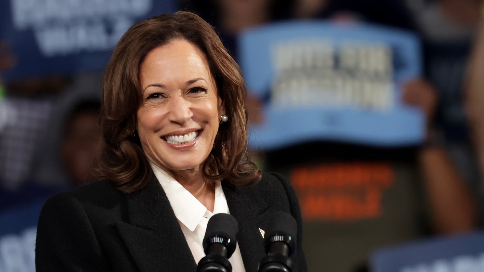 Kamala Harris at a rally
