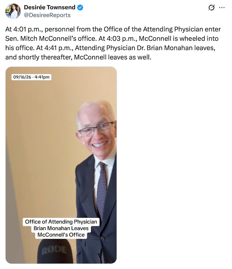 Dr. Brian Monahan was filmed on Capitol Hill.