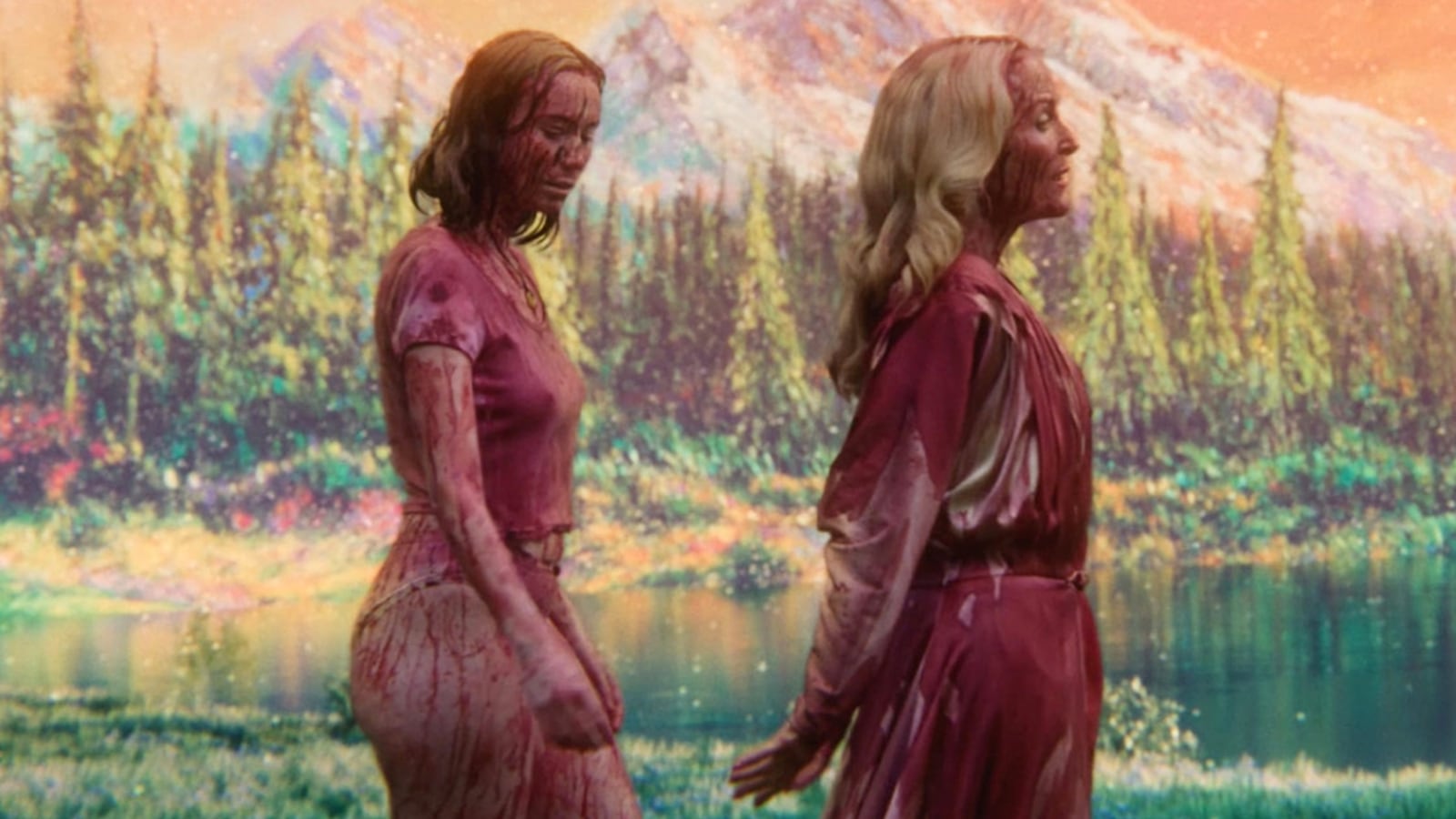 Gillian Anderson and Hannah Einbinder in Teenage Sex and Death at Camp Miasma.